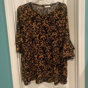 3/4 sleeve dress top